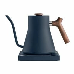 Fellow Stagg EKG - Electric Pour-Over Kettle - Blue With Wooden Handle